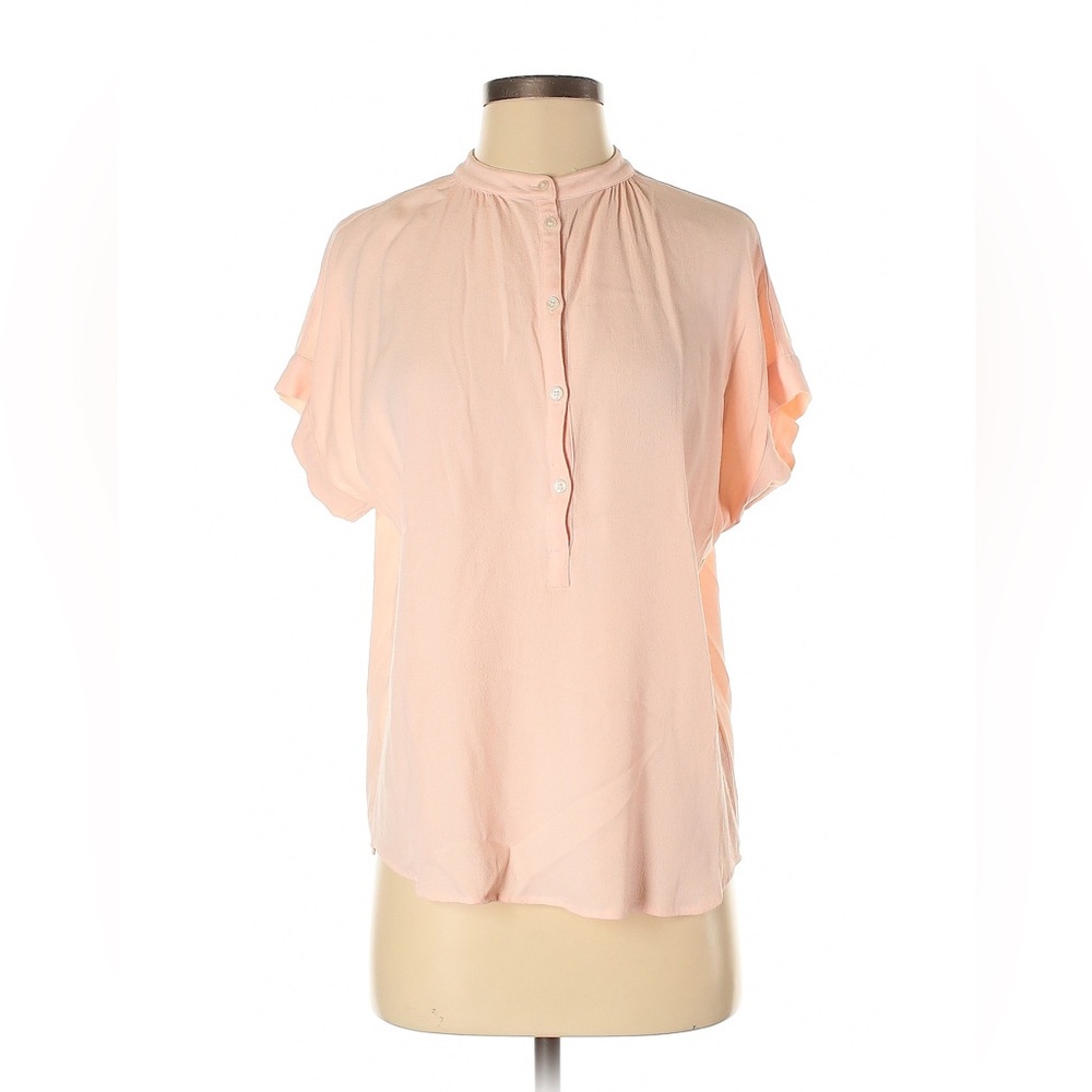 Women's Pink Button-Up Blouse - Picture 1 of 5